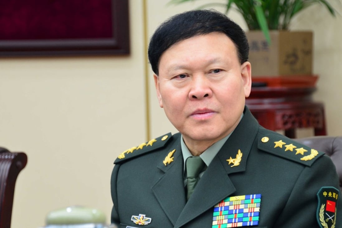 General Zhang Yang at a meeting in Beijing in January 2014. Photo: Reuters