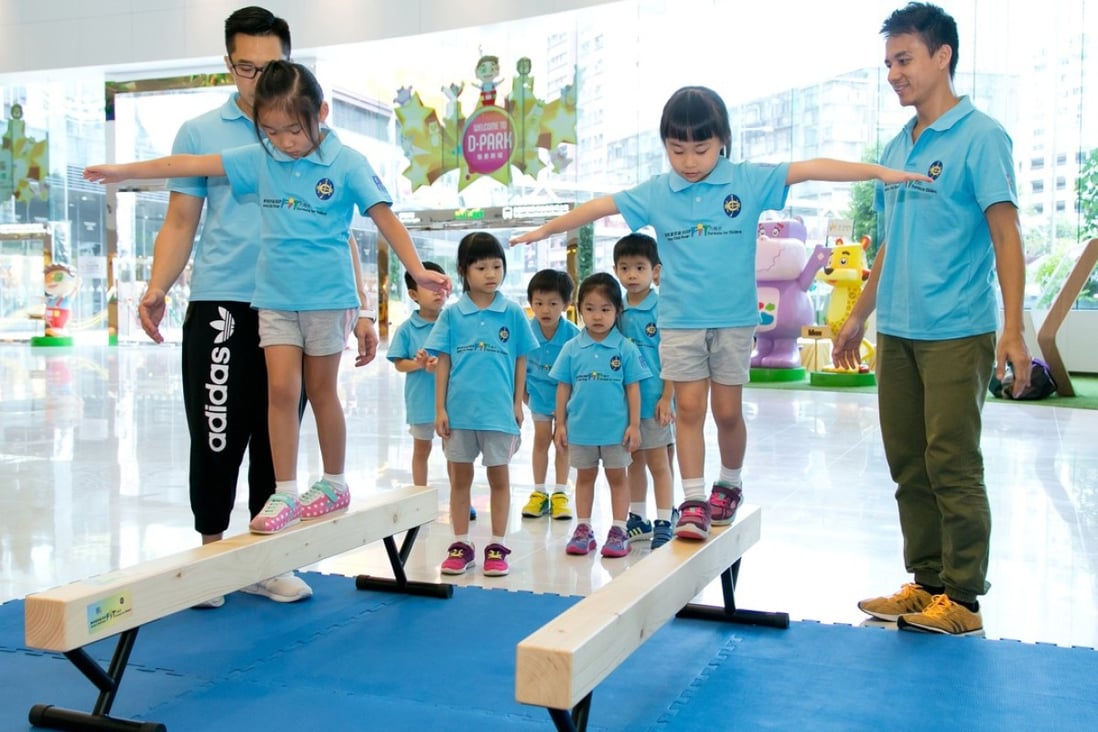 Physical and mental activity for children is a balancing act, and these children in Tsuen Wan were shown how to stay healthy at last year’s citywide family sports day.