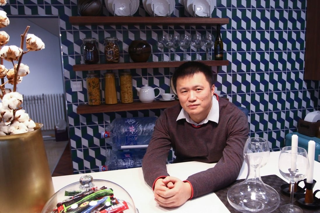 Kelvin Chen, founder and CEO of Xiaozhu, is discussing partnerships with Alibaba and its affiliates. Photo: Simon Song