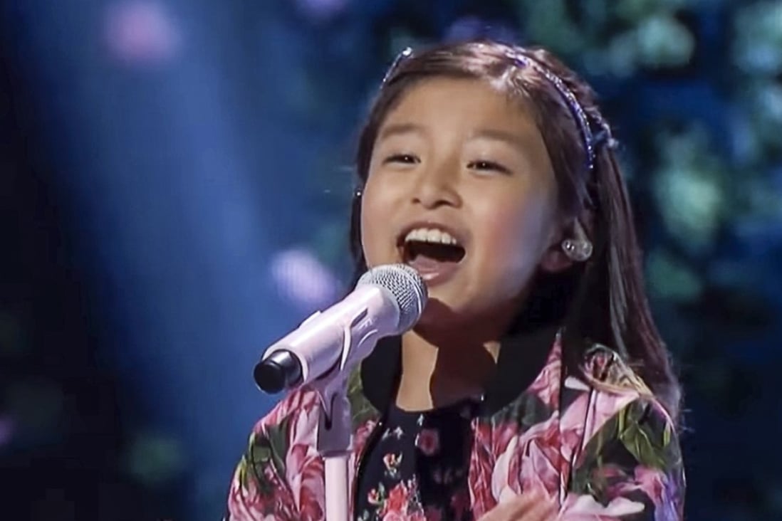 Celine Tam sings When You Believe in the quarter-finals of America's Got Talent 2017. Photo: YouTube