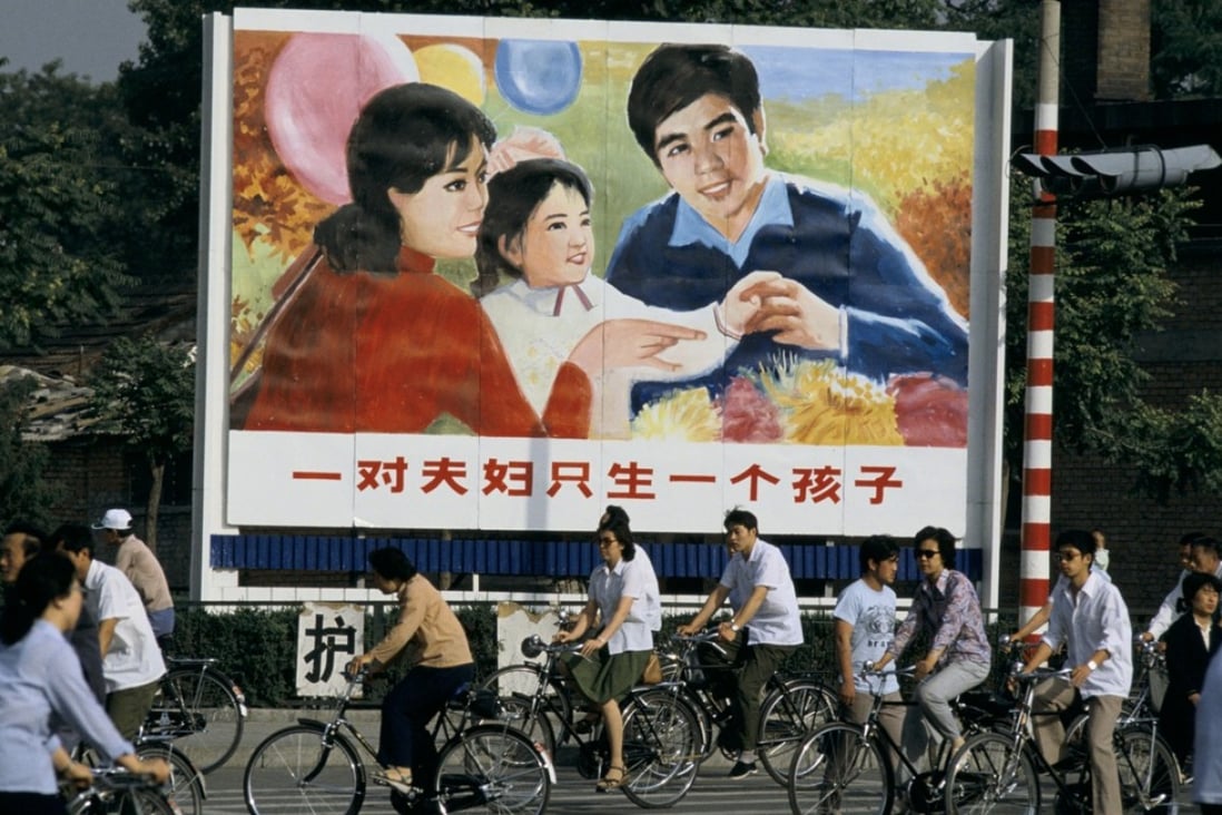 A billboard promotes the one-child policy in China. The strategy has resulted in a hugely imbalanced population. Photo: Alamy