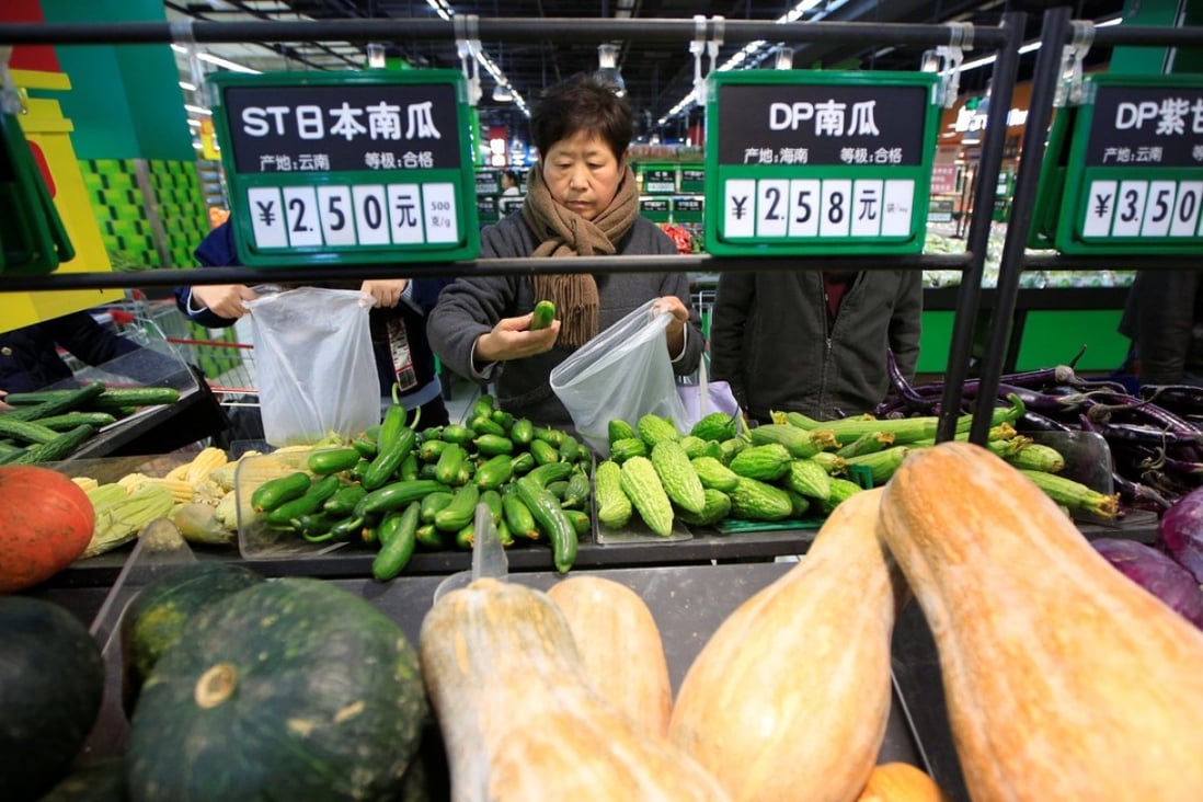 China’s fresh food e-commerce is expected to hit US$22.65 billion this year, according to the projection by China E-commerce Research Center. Photo: Reuters