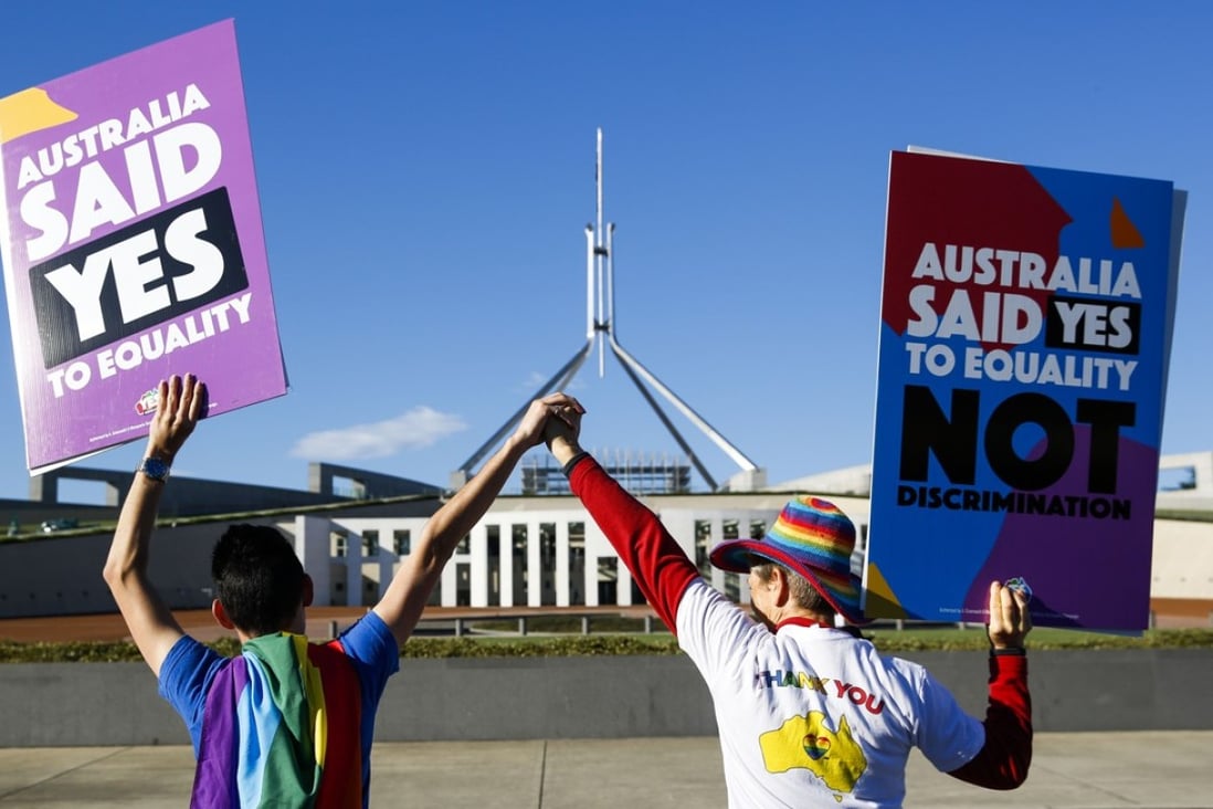 A law permitting same-sex marriage similar to that in Australia is only a dream for many in the city, but the government should face the issue and not ignore it. Photo: AFP