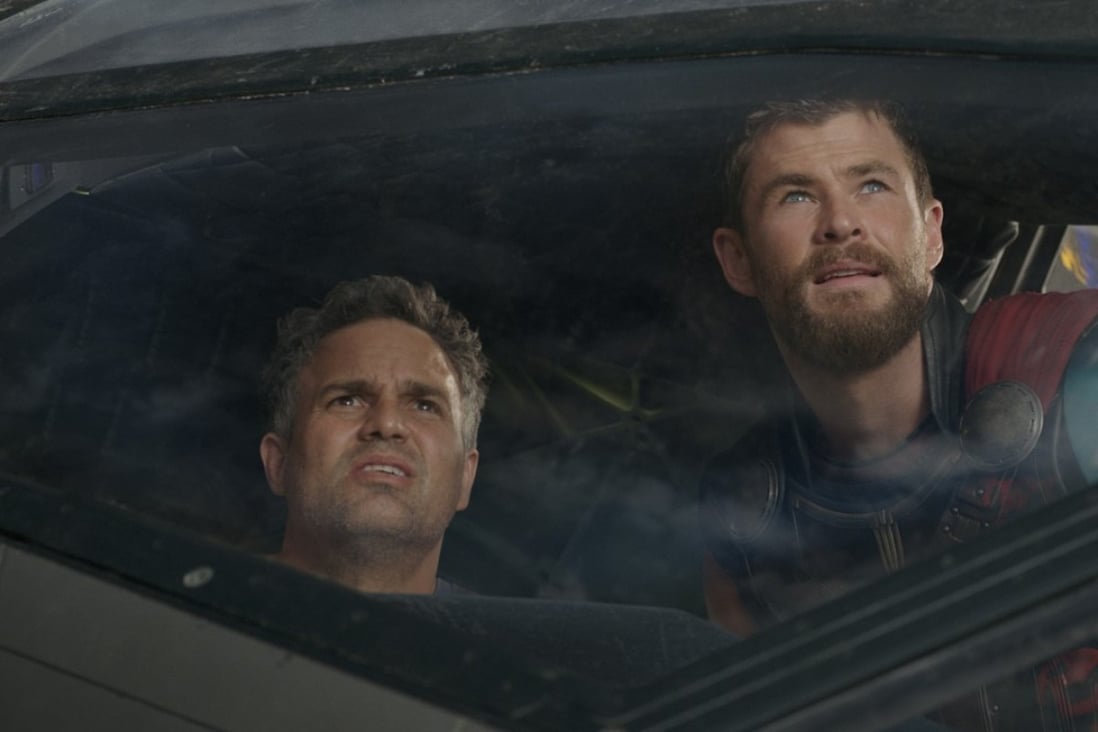 Mark Ruffalo and Chris Hemsworth star in Thor: Ragnarok.