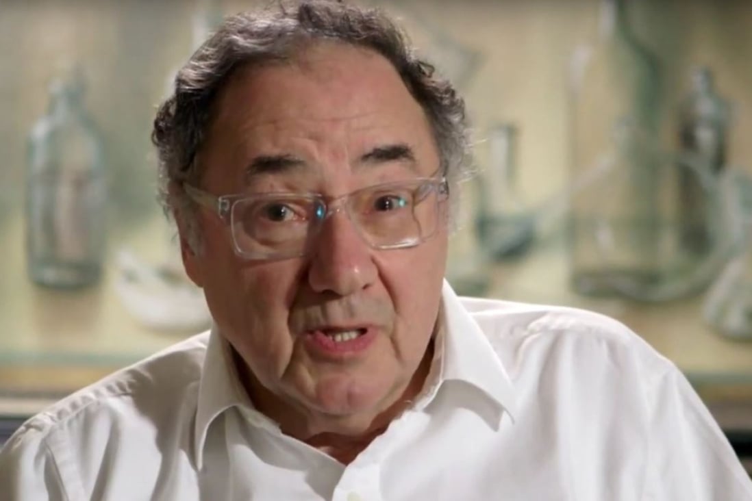 This screen grab taken from a YouTube video released by Apotex shows Barry Sherman, founder of Canada's global pharmaceutical giant Apotex, speaking during a promotional video. Photo: Agence France-Presse