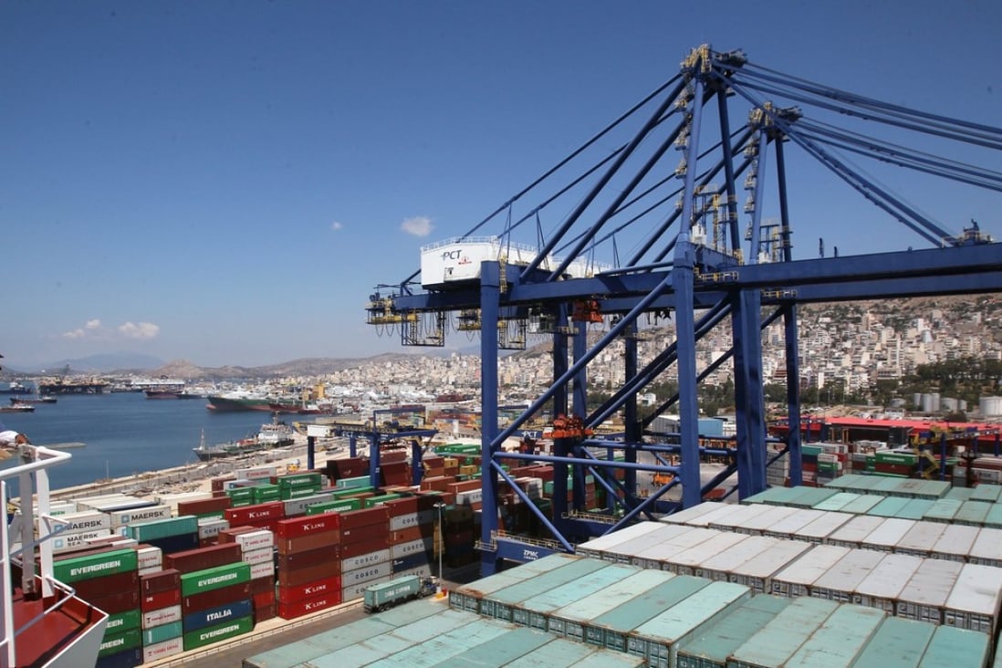 A Chinese state firm has a 51 per cent stake in Greece’s largest port Piraeus. Photo: Xinhua