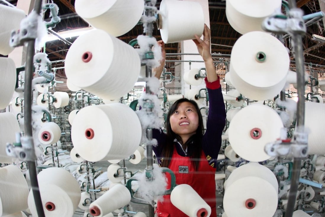 The manufacturing figures suggest China will record economic growth of 6.9 per cent for the year. Photo: Xinhua