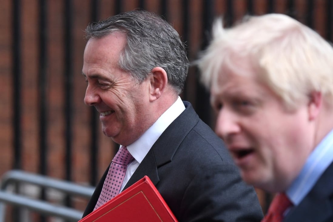 Liam Fox, Britain’s international trade secretary, left, and Boris Johnson, foreign secretary, outside number 10 Downing Street in London. Fox’s department is believed to be developing proposals for Britain to join the Trans-Pacific Partnership. Photo: Bloomberg