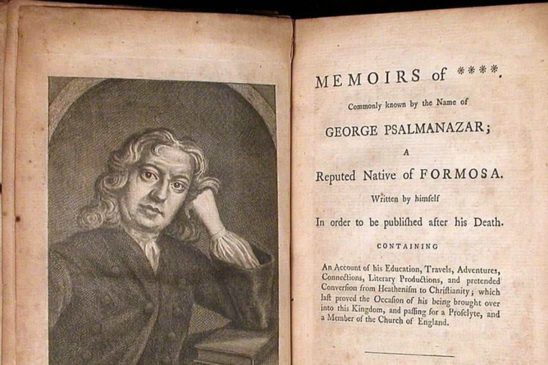 The title page of 18th-century book A Description of Formosa by George Psalmanazar.