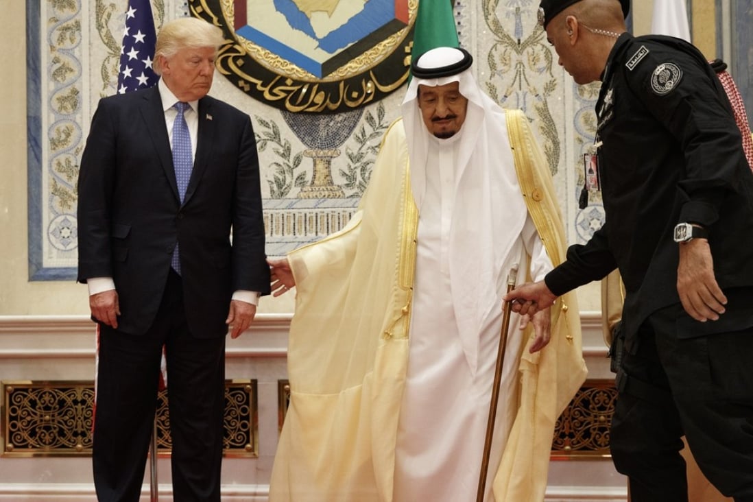 US President Donald Trump and Saudi King Salman in Riyadh. Photo: AP