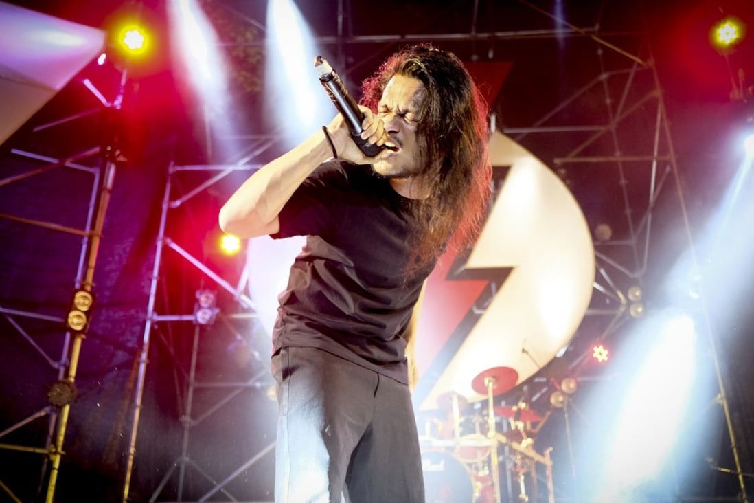 Slash metal band Nightmare perform during the Voice of Youth festival 2017 at Kandaw Fyi Park, Yangon, Myanmar. Photo: James Wendlinger