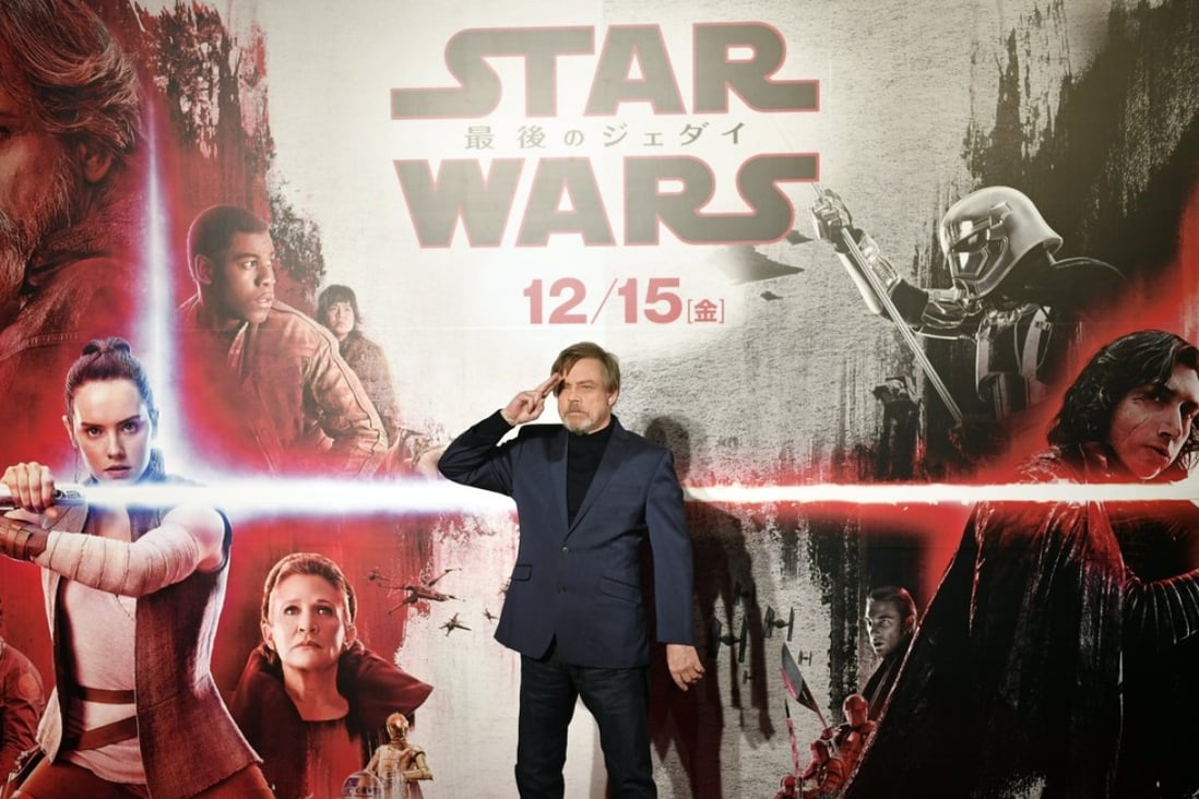 Mark Hamill during the red carpet premiere of Star Wars: The Last Jedi in Tokyo on 6 December 2017. An entire generation of movie goers in China were born since his third act as Luke Skywalker in 1983. The Chinese box office was a flop for the eighth outing of the Star Wars franchise. Photo: EPA-EFE