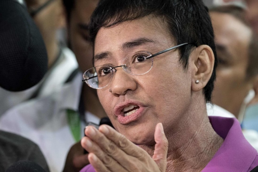 Chief executive of Philippine news website Rappler, Maria Ressa, has vowed to fight allegations of cyber libel and violations to media ownership laws. Photo: AFP