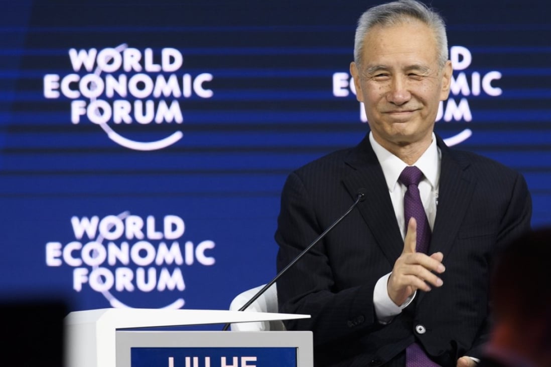 Politburo member Liu He said China was confident as a global economic leader. Photo: EPA