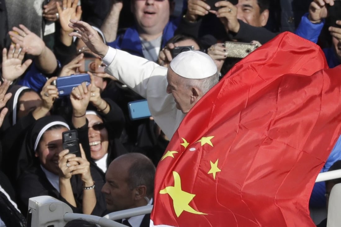Pope Francis greets faithful at the end of a Mass at the Vatican in November 2016. The Vatican has asked two underground bishops to make way for Beijing-approved ones. Photo: AP