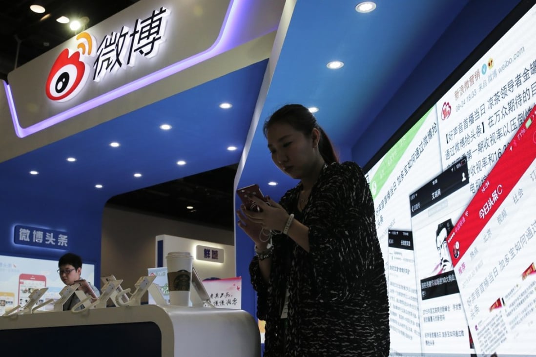 The internet watchdog said Weibo had failed in its duty to censor content. Photo: AP