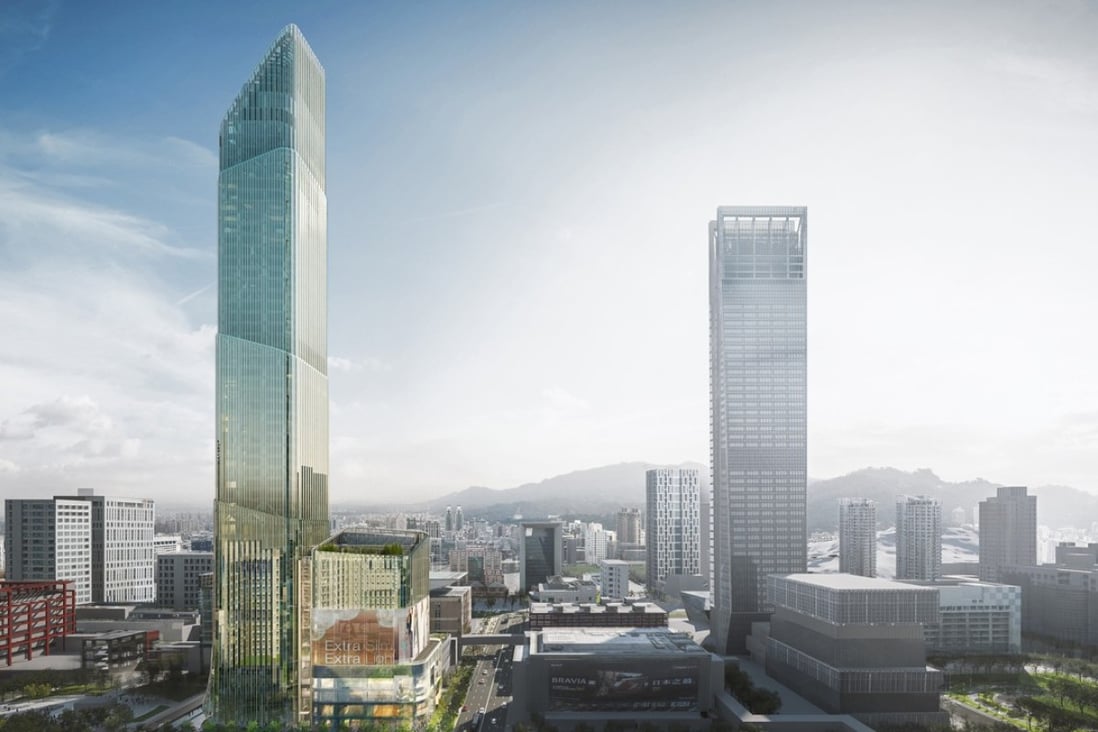 An artist’s impression of the Taipei Sky Tower, which will house a luxury hotel managed by two brands: Park Hyatt Taipei and Andaz Taipei. Photo: Handout