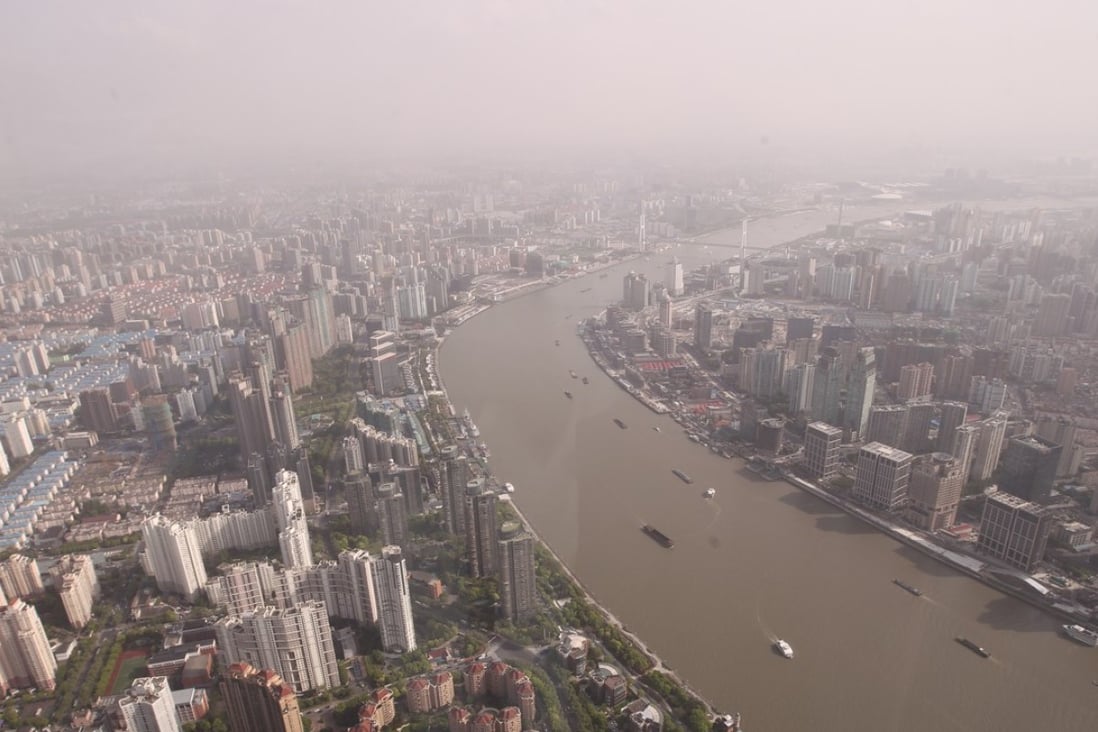 The skyline of Shanghai as seen from the 128-storey Shanghai Tower. Photo: Simon Song