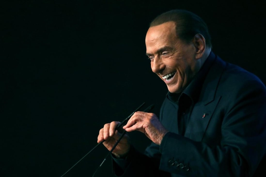 Leader of Forza Italia (Go Italy) party and Italian former Premier Silvio Berlusconi delivers a speech in Milan on January 20. Photo: AP