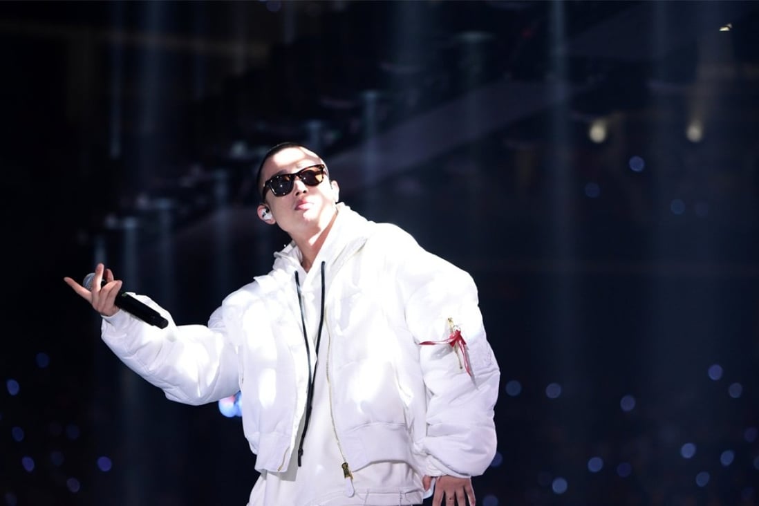Chinese rapper Zhou Yan, better known by his stage name GAI, performs during a New Year concert in Guangzhou, Guangdong province, China. Photo: Reuters