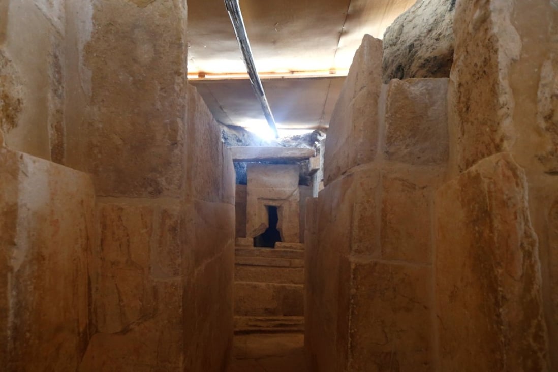The Old Kingdom tomb at the Giza plateau, the site of the three ancient pyramids on the outskirts of Cairo. Photo: Reuters