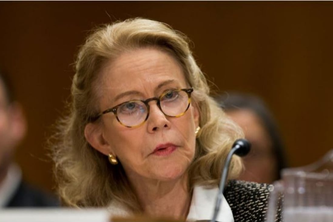 US President Trump will pull his nomination of the known climate sceptic Kathleen Hartnett White (pictured) for the head of the Council on Environmental Quality. Photo: AP