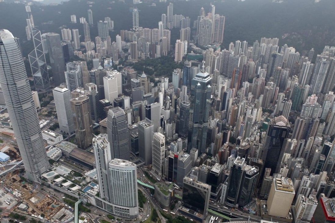 Aerial view of office buildings in the Central district in Hong Kong, as of 30th, May 2012. Photo: SCMP