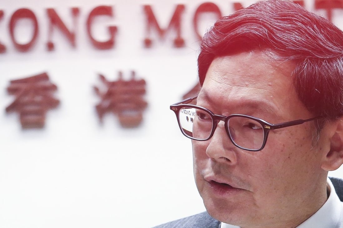 Norman Chan Tak-lam, the chief executive of Hong Kong Monetary Authority. Photo: David Wong