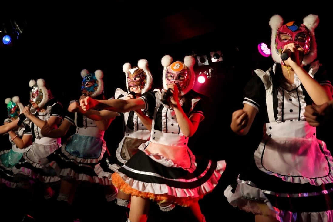 The Virtual Currency Girls, a Japanese pop group. Photo: Reuters