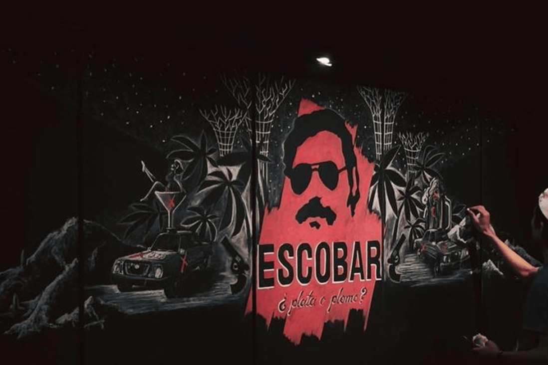 The Colombian embassy and community in Singapore are upset with the name and theme of Escobar in China Square Central. Photo: Escobar Singapore/Facebook