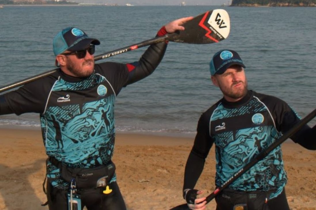 Tim Tait and Jonny Haise become the first people to paddle board around Lantau. Photos: Mark Agnew