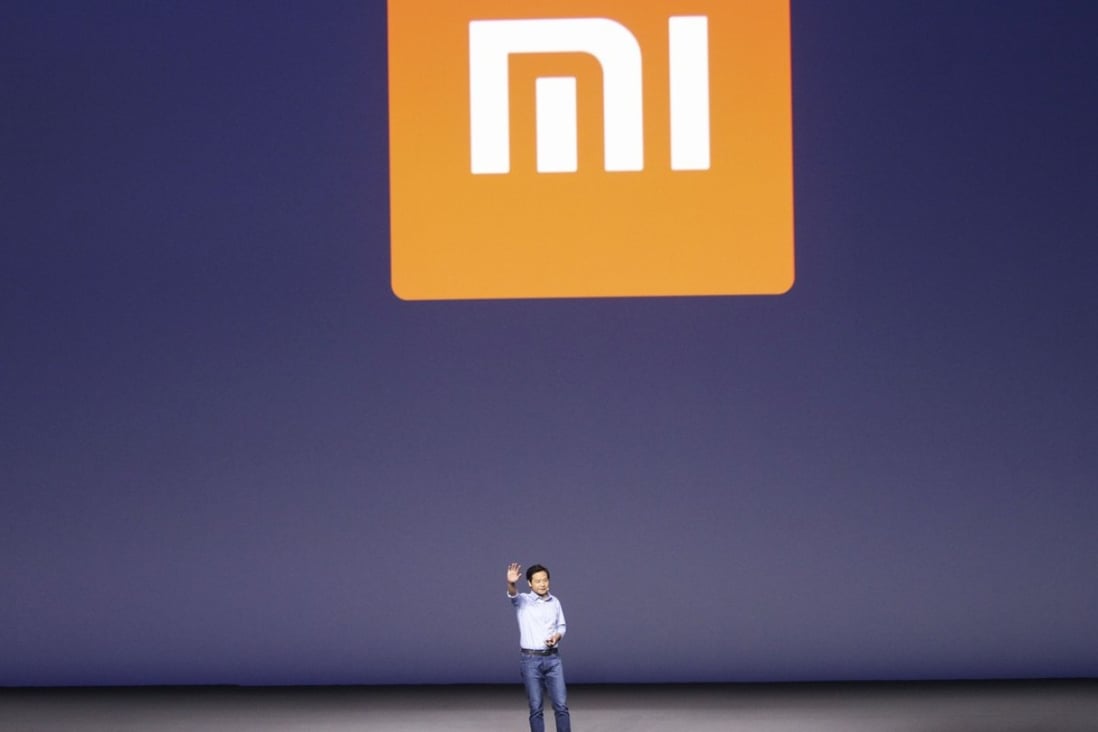 Lei Jun, CEO and founder of Xiaomi, at a product launch last year. He has said he is targeting recovering the top spot in China’s smartphone market within 10 quarters. Photo: Simon Song
