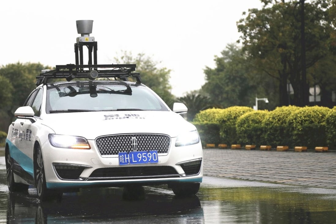 Autonomous car driving start-up JingChi conducted trial operations in Guangzhou at the end of January. The Chinese government is working on guidelines for national open-road tests. Photo: Handout