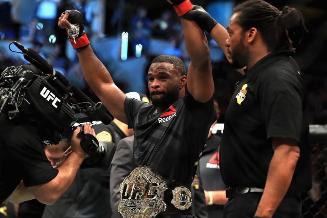 Tyron Woodley has been involved in another spat with UFC president Dana White. Photo: AFP