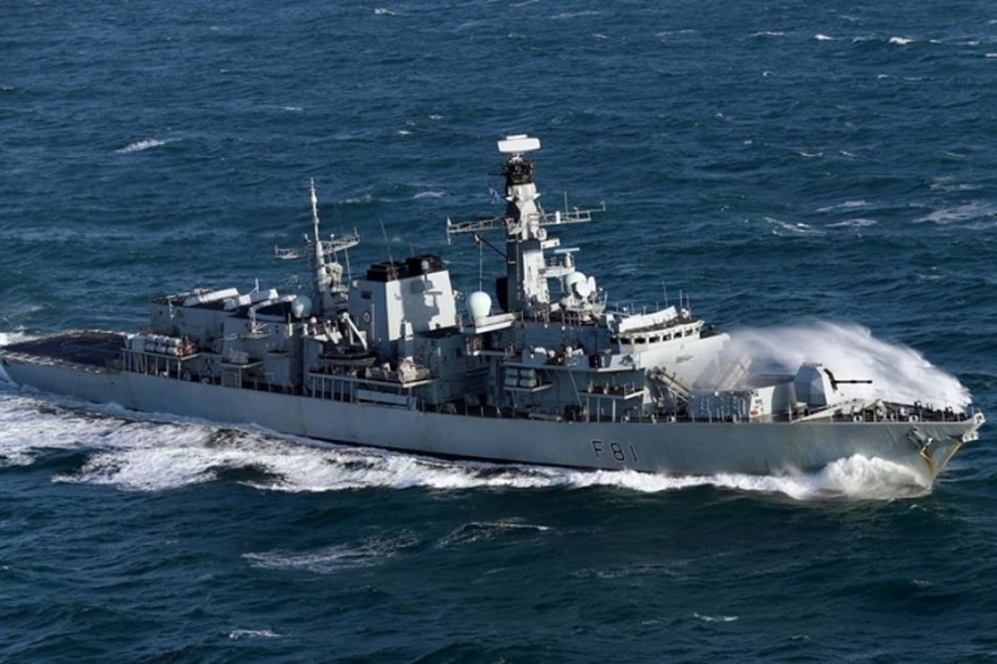 HMS Sutherland, a British submarine-hunting frigate, will sail through the disputed South China Sea next month. Photo: UK Ministry of Defence