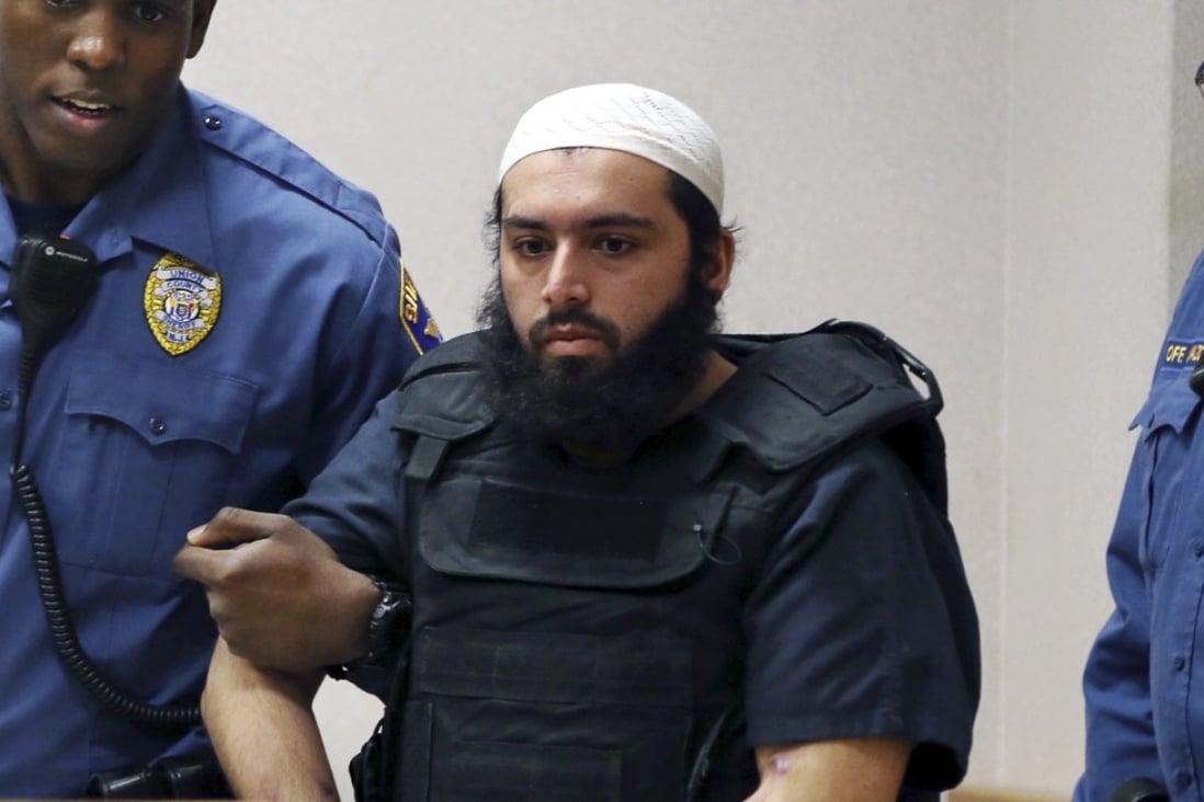 In this file photo on December 20, 2016, Ahmad Khan Rahimi, the man who set off bombs in New Jersey and New York, is led into court in Elizabeth, New Jersey. He is expected to be sentenced to life in prison on February 13, 2018. Photo: AP 