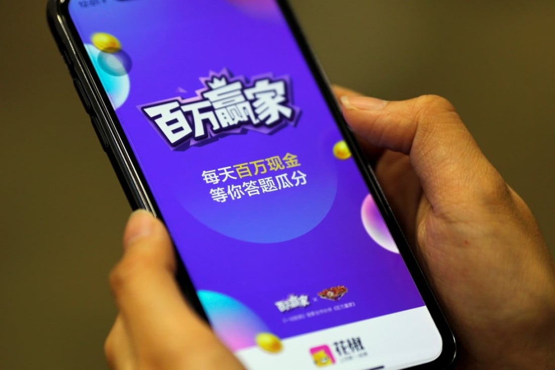 Online quiz game platforms should not promote “mammonism, extravagance, or sensationalism”, China’s media regulator said. Photo: Reuters