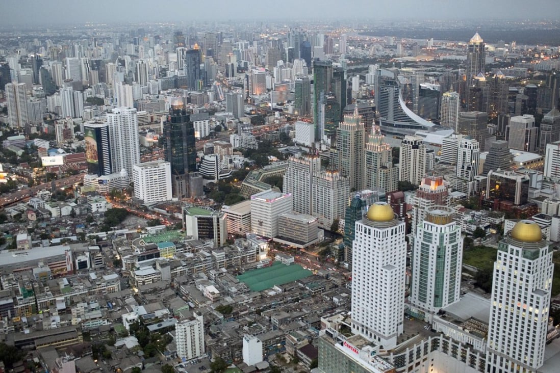 A view over the Khlong Tan Nuea district of Bangkok, Thailand. The country has become the third most popular market for Chinese property investors, thanks to low costs and high rental yields. Photo: Bloomberg.