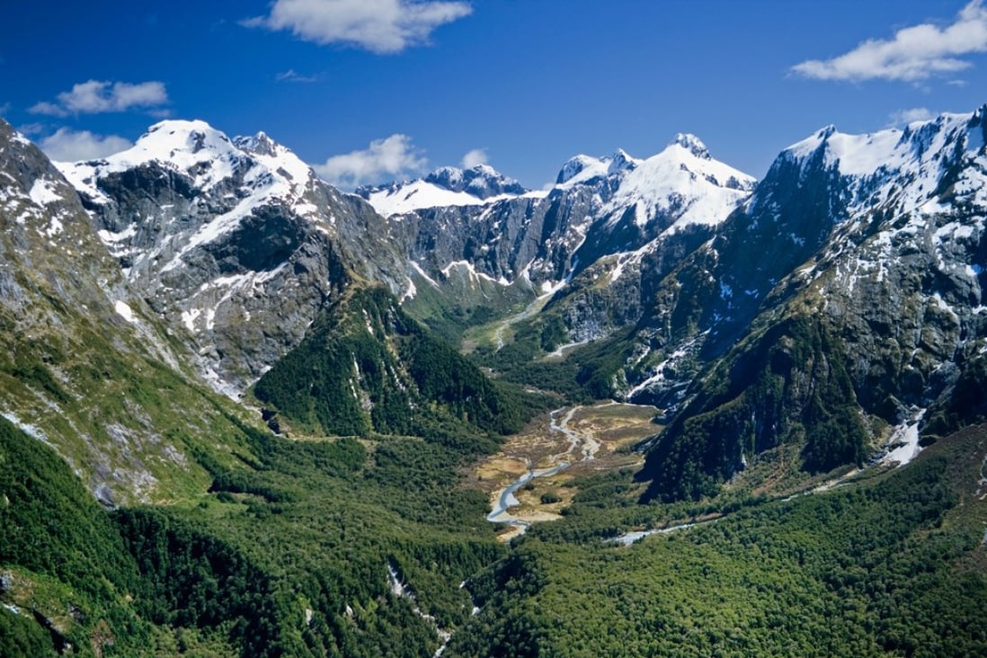 New Zealand’s Fiordland National Park. The country has gained a name among the world’s super rich as the place to go to escape the end of the world. Photo: Alamy