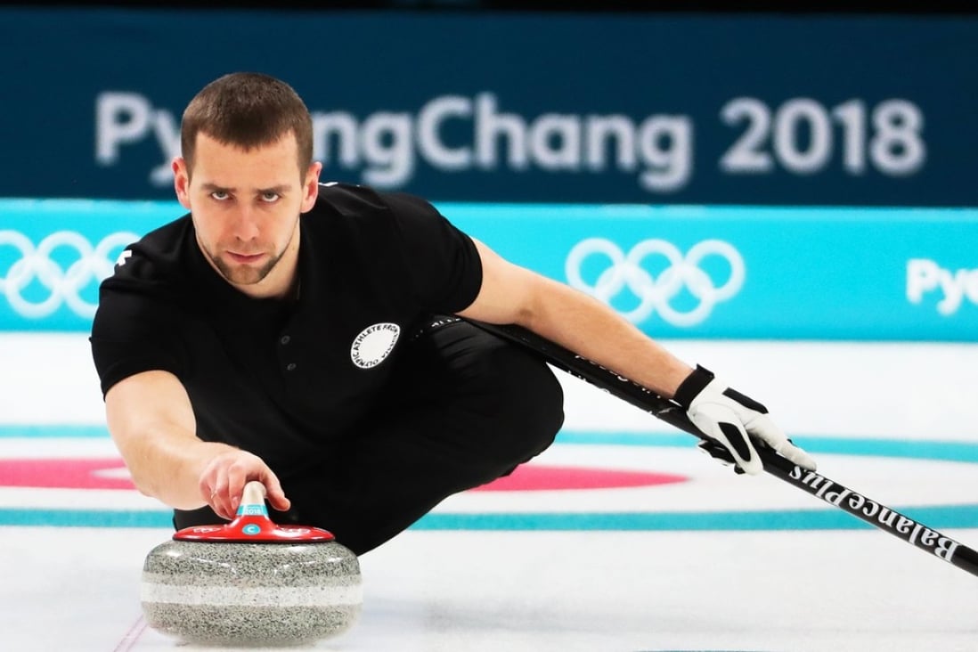Aleksandr Krushelnitsky, who won a bronze medal in the mixed curling at the Winter Olympics, has reportedly failed a drugs test. Photo: EPA
