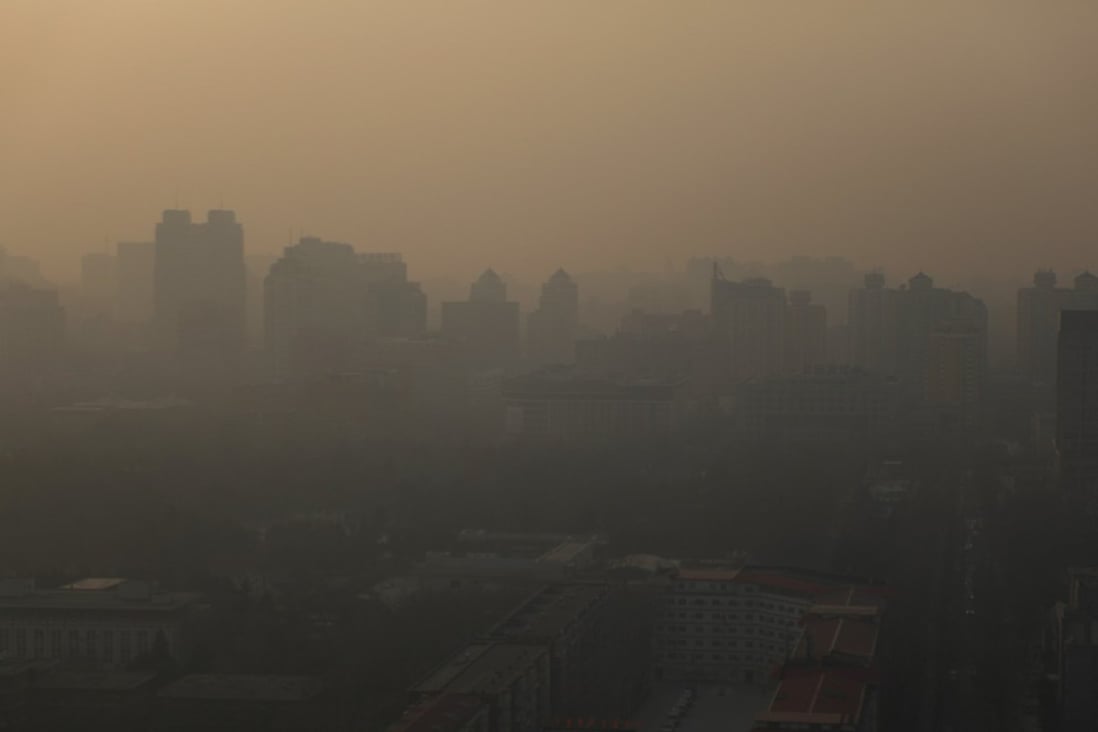 Smog in Beijing. Chinese companies have yet to catch up with those in other countries when it comes to sustainable investing, with disclosure on environmental issues remaining problematic. Photo: EPA