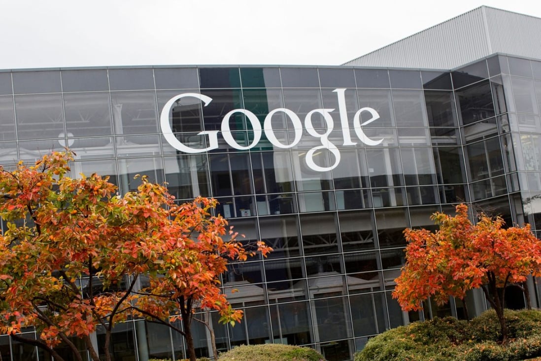 The Google headquarters complex, also known as the "Googleplex". Photo: Kristoffer Tripplaar / Alamy Stock Photo
