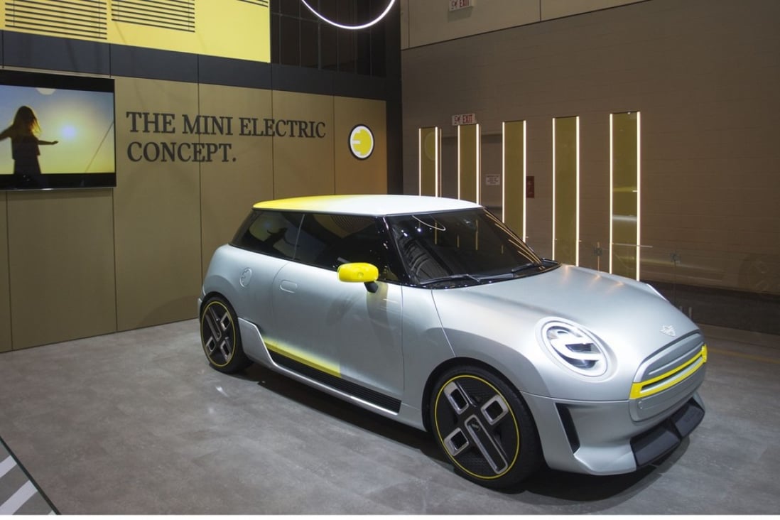 A Mini electric concept car is on display during the 2018 Canadian International AutoShow at the Metro Toronto Convention Centre in Toronto on February 16, 2018. Photo: Xinhua
