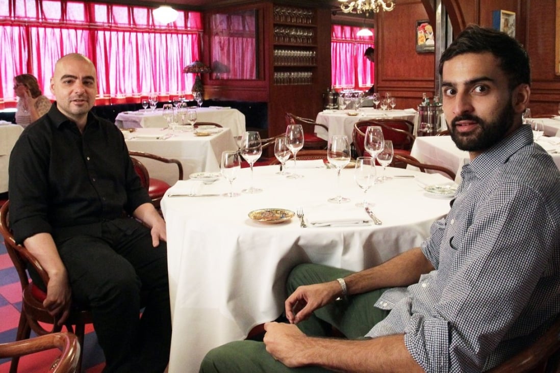 Christopher Mark (left) and Syed Asim Hussain, the co-founders of Black Sheep Restaurants, in New York-style Italian restaurant Carbone, on Wyndham Street, Central. Picture: Dickson Lee