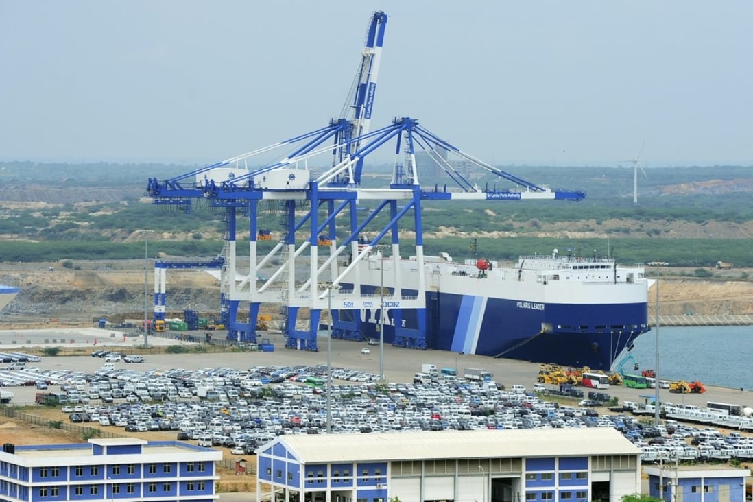The port facility at Hambantota, Sri Lanka, generated so little revenue the Sri Lankan government was forced to conclude a debt-for-equity swap with China to get the liability off its books. Photo: AFP