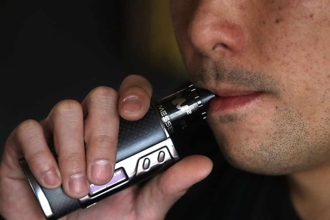 E-cigarettes are positioned as being less hazardous to health than conventional tobacco smoking. Photo: AFP