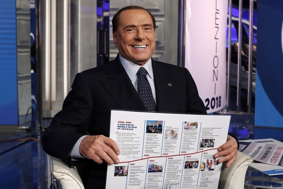 Italy’s former prime minister and leader of Forza Italia party Silvio Berlusconi. Photo: EPA