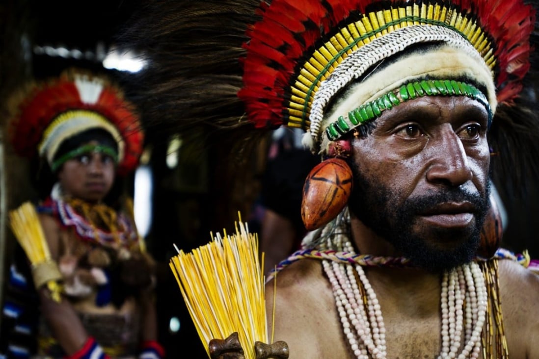 Members of the Nagamiufa tribe, in the eastern highlands of Papua New Guinea, a country profoundly embedded in cultures and customs that stretch back over centuries. Photo: James Morgan