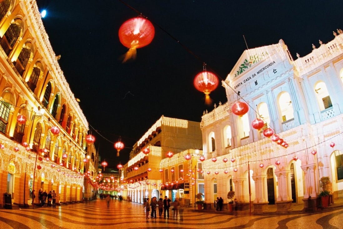 The Senado Square and Holy House of Mercy in the historic centre of Macau. Photo: AP