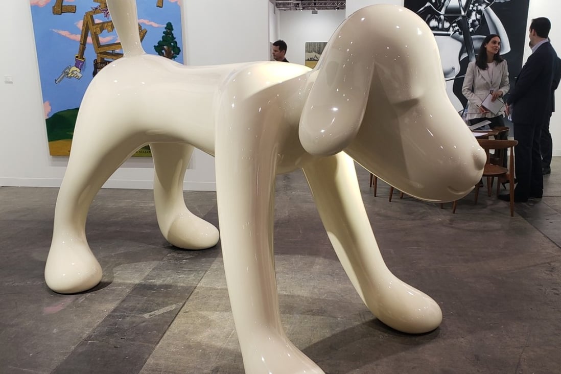 Yoshitomo Nara’s Your Puppy at Art Basel Hong Kong 2018. Photo: Kevin Kwong
